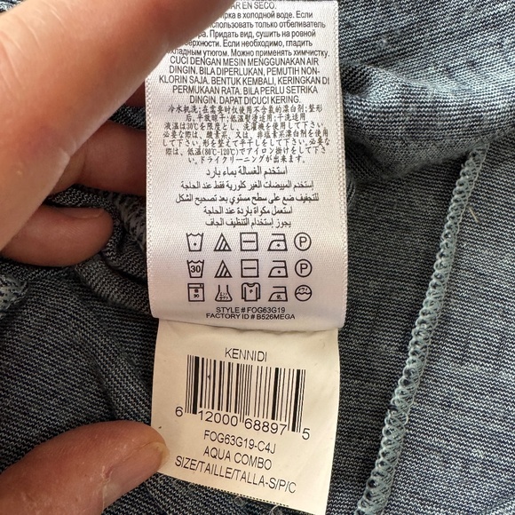 BCBGMaxazria Long Sleeve Aztec Fit & Flare Knit Dress Multicolor Small Midi‎ - Picture 9 of 16